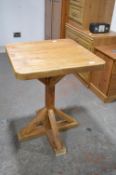 *Wooden Pedestal Table