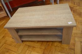 *Pale Oak Effect Coffee Table 52x82cm x 35cm tall (Lots 1001 - 1093 are based at Hall Road