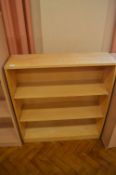 *Lightwood Effect Storage Bookcase 25x88cm x 95cm tall (Lots 1001 - 1093 are based at Hall Road