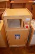 *Toy Microwave on Cabinet 15”x14” x 30.5” tall (Lots 1001 - 1093 are based at Hall Road Academy,