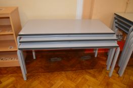 *Three Grey School Tables 55x110cm x 54cm tall (Lots 1001 - 1093 are based at Hall Road Academy,