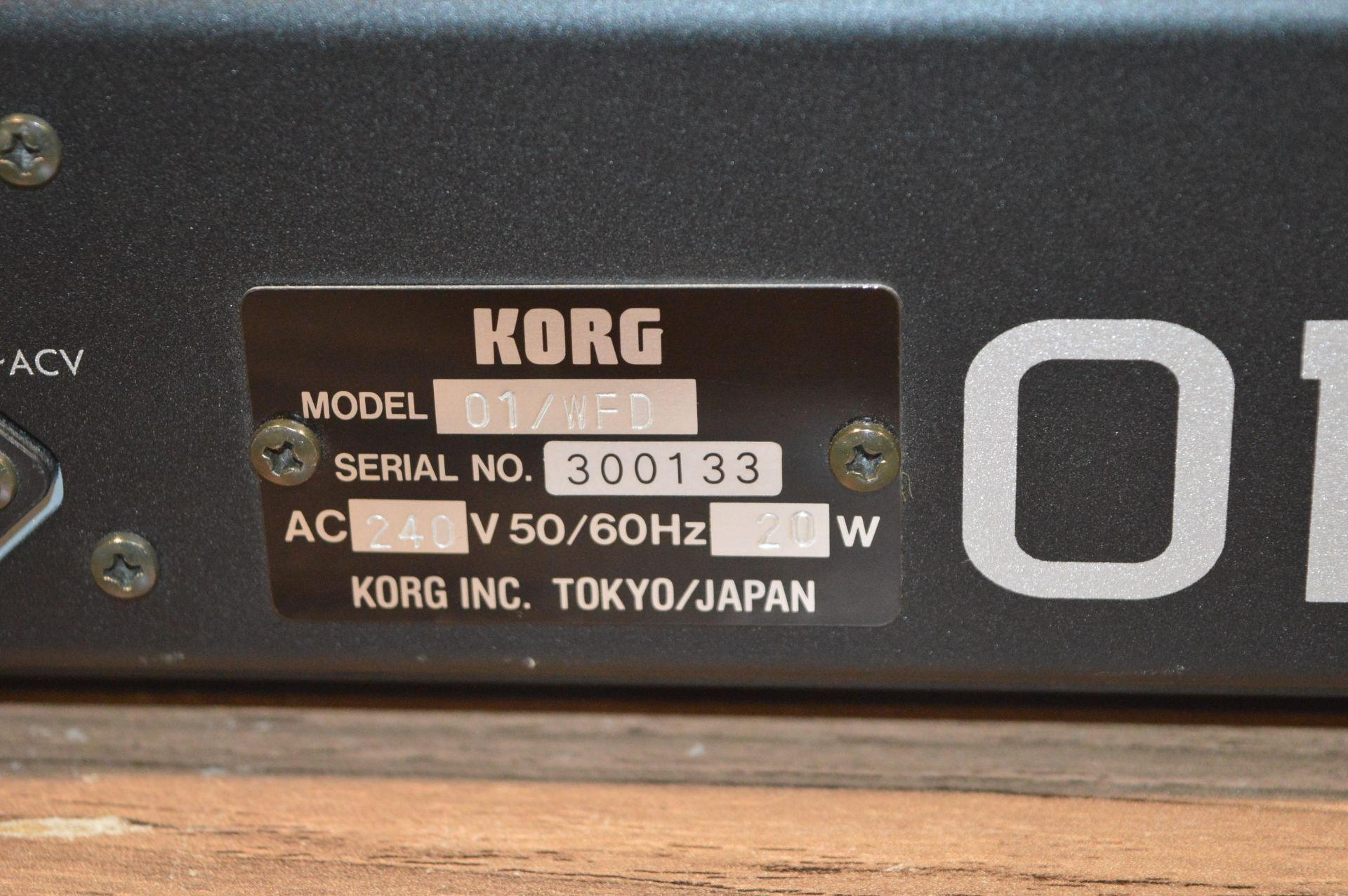 Korg 01/WFD Music Workstation Synthesiser (recently serviced) - Image 5 of 5