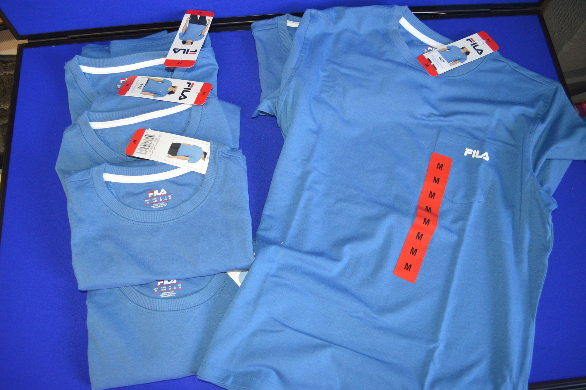 *Six Fila Women’s Blue T-Shirts Size: M