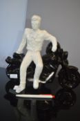 Pottery Motorbike & Rider (some damage)