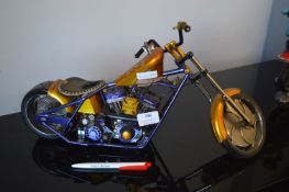 Metal Model Mexican Chopper Motorbike