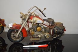 Metal Model Chopper Style Motorbike