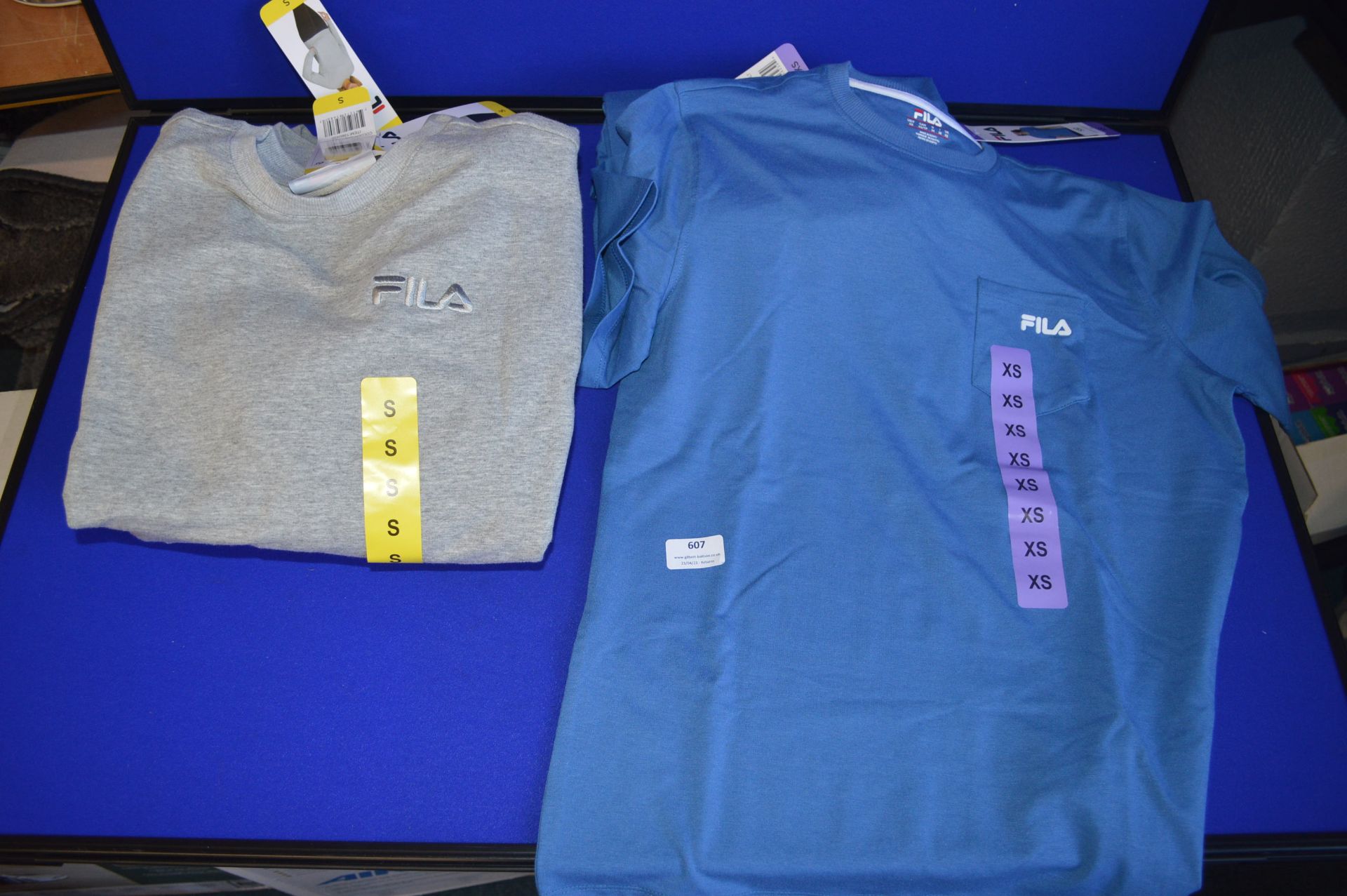 *Four Fila Jumpers and Four Fila T-Shirts Size: S and XS