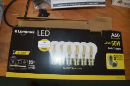 *Luminous LED Dimmable Lightbulbs 5pk