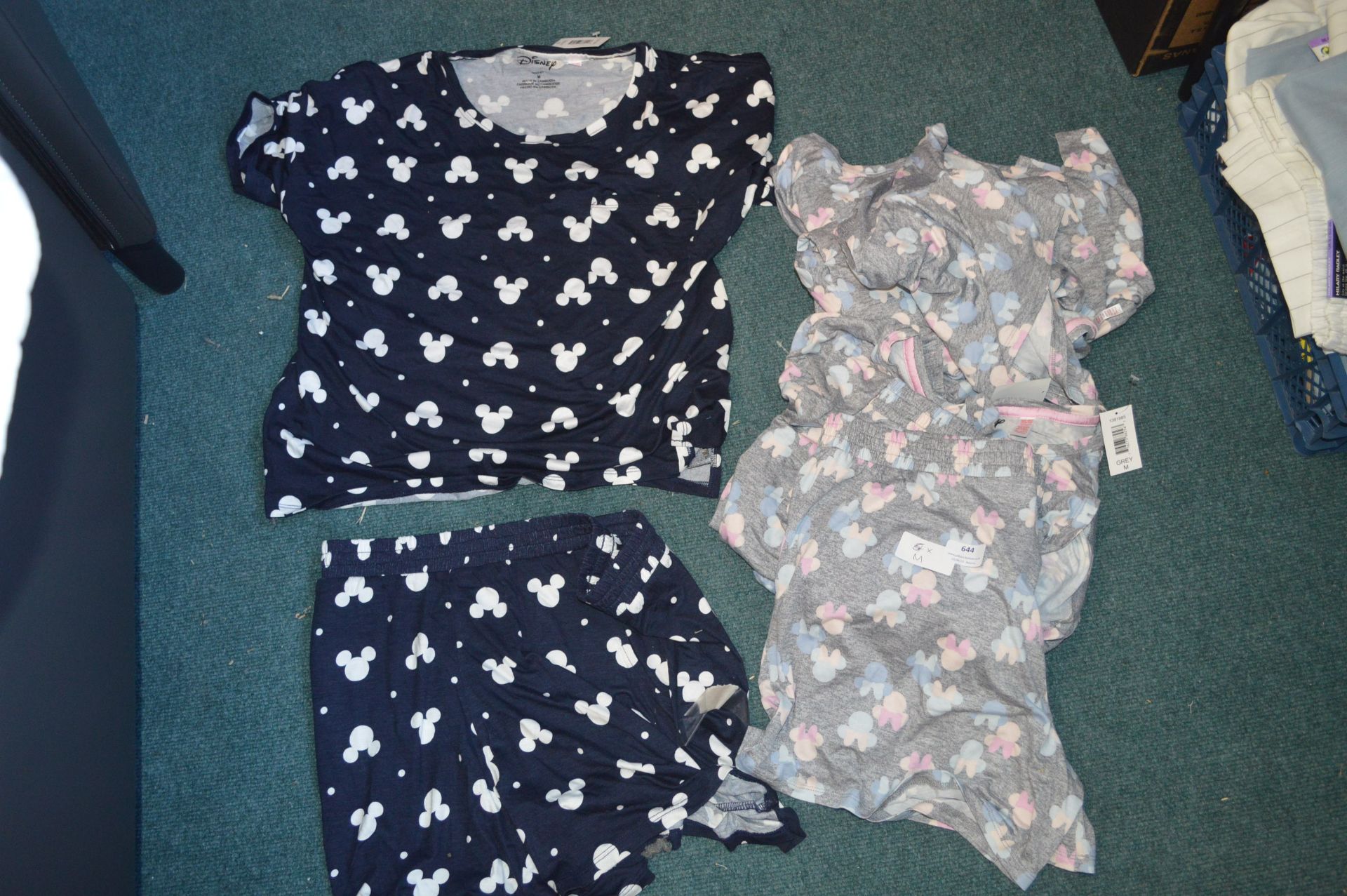 *Five Disney Pyjama Sets Size: M