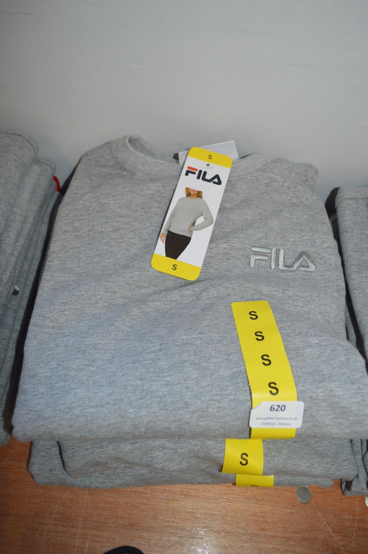 *Four Fila Grey Sweatshirts Size: S