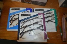 *Three Foster Grant Reading Glasses 3pks +1.50, +2.00, +2.50