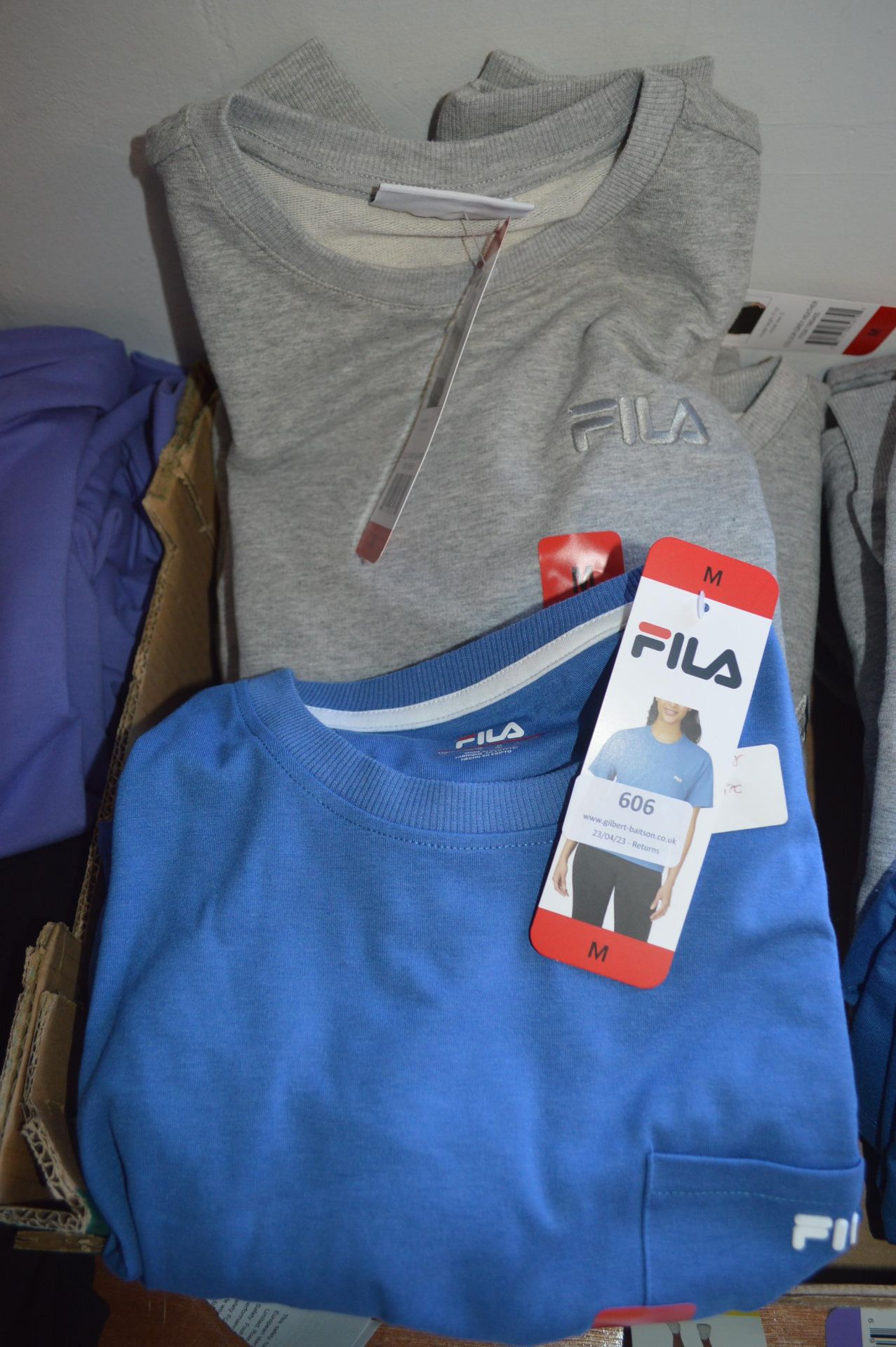 *Four Fila Jumpers and Four Fila T-Shirts Size: M