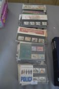 ~80 British Stamp Sets 1970's, etc.