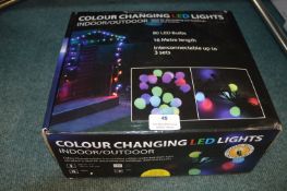 *Colour Changing LED Lights 80 Bulbs 16m long