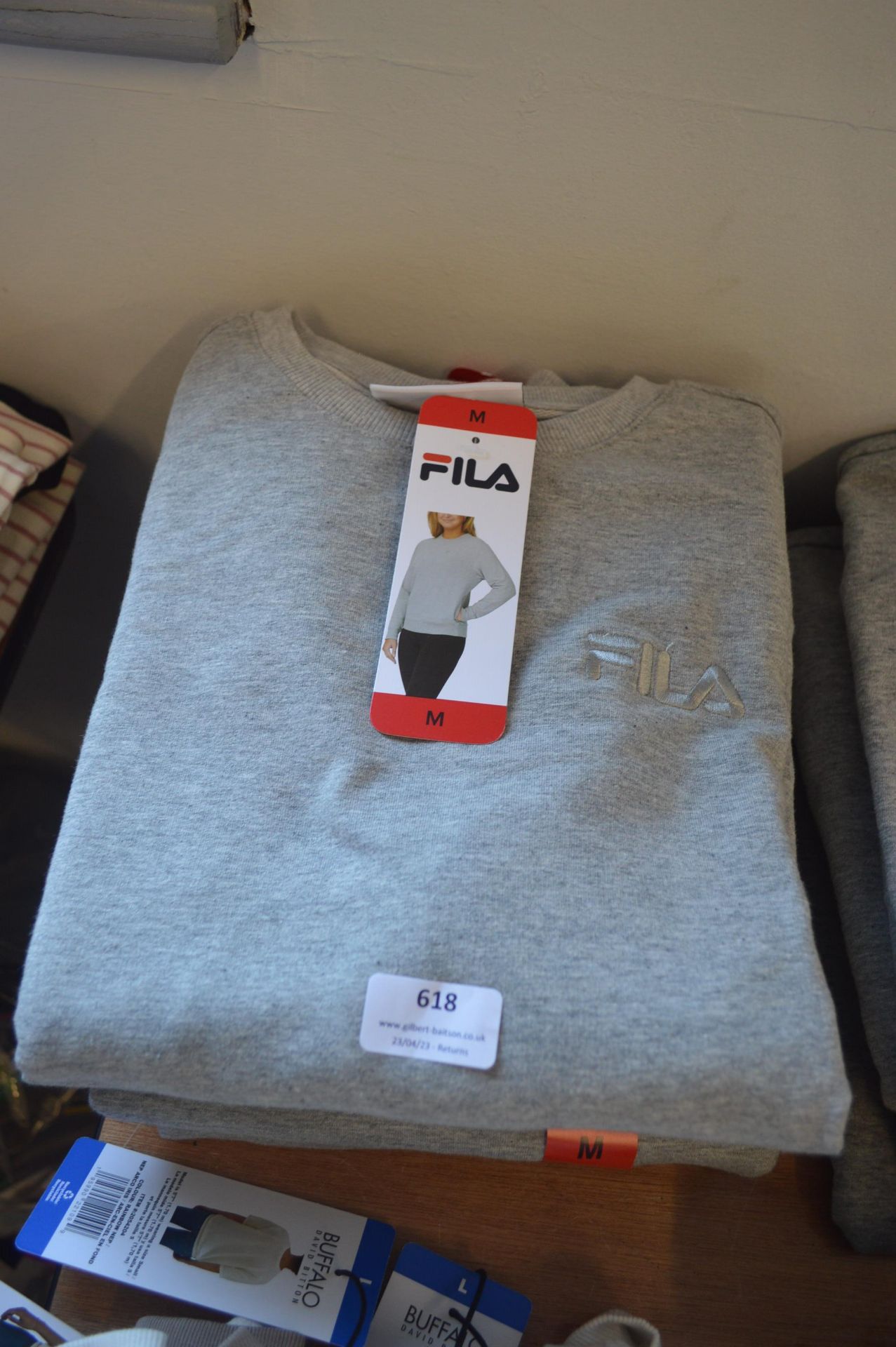 *Five Fila Grey Sweatshirts Size: M