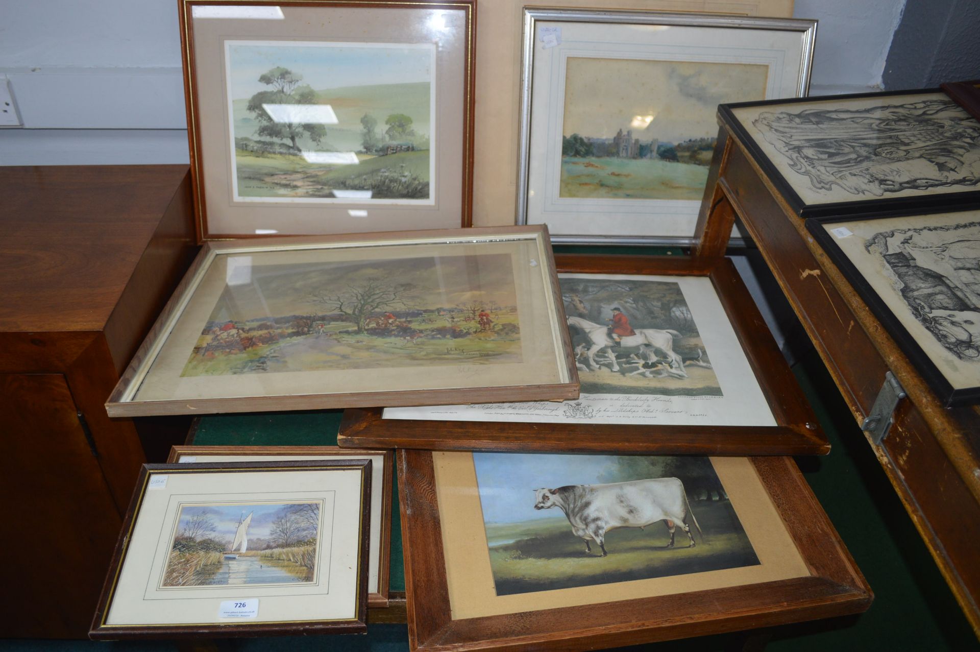 Framed Pictures, Prints, Watercolours, etc. - Image 2 of 3