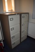 *Two Four Drawer Foolscap Filing Cabinets