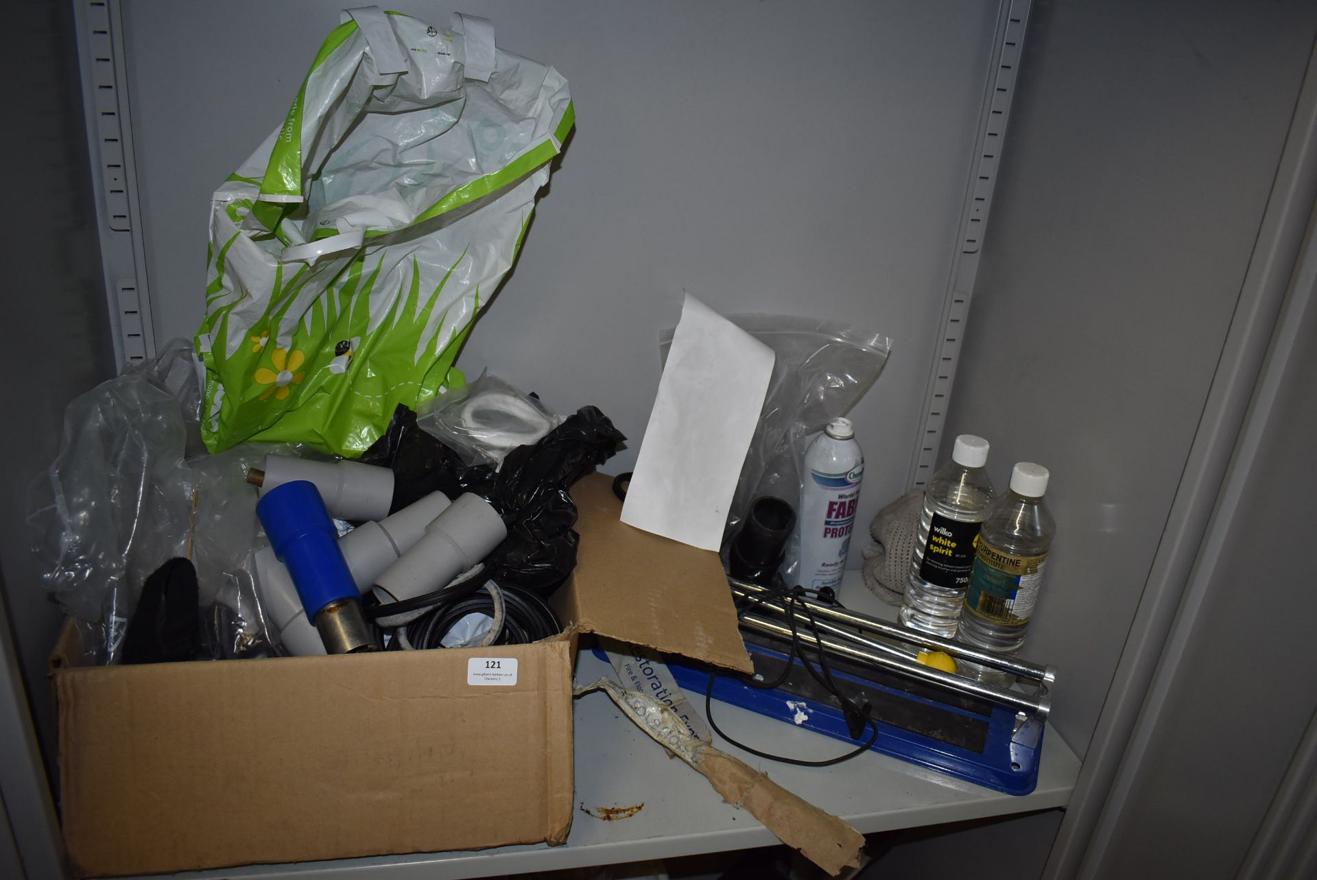 *Contents of Shelf to Include White Spirit, Tile Cutting Frame, Rubber Seals, etc. - Image 2 of 2