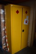 *Yellow Hazardous Substances Locker 46x92cm x 180cm tall (Contents not included)