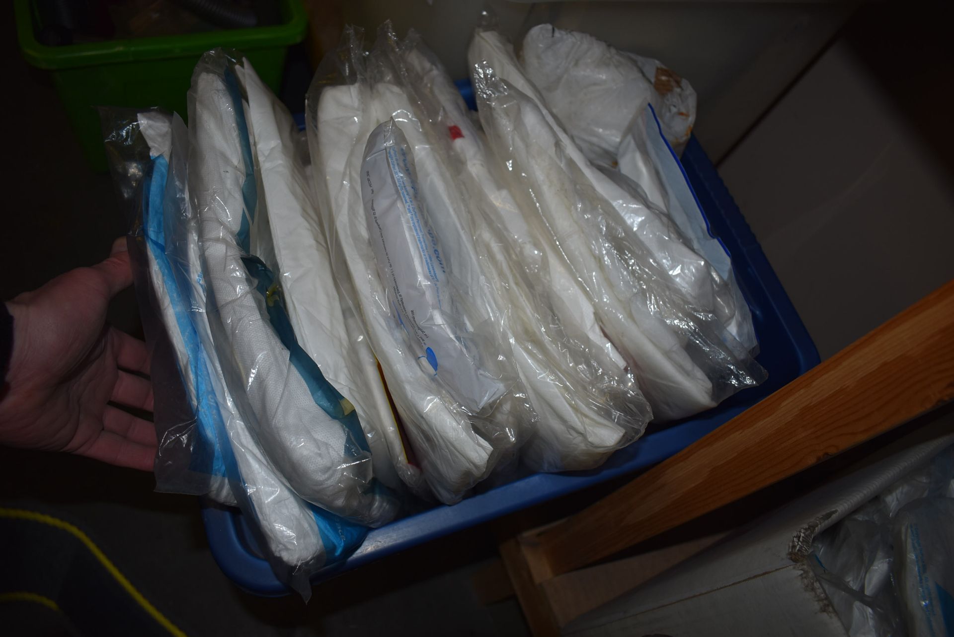 *Box of ~15 Coveralls (assorted sizes)