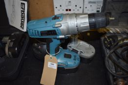 *Erbauer 18v Drill with Charger and Two Spare Batteries (no case)