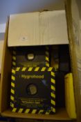 *Box of Higrohood Humidity Equipment and Various Ducting and Ducting Heads