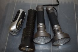 *Two LED UV Flashlights plus Wind-Up Light, and a Torch