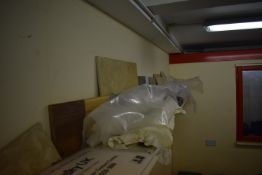 *Contents of Shelf to Include Tiles, Fabrics, and Part Roll of Plastic Sheeting