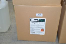 *2x 5L of Chef Tec Cabinet Glass Washer Detergent