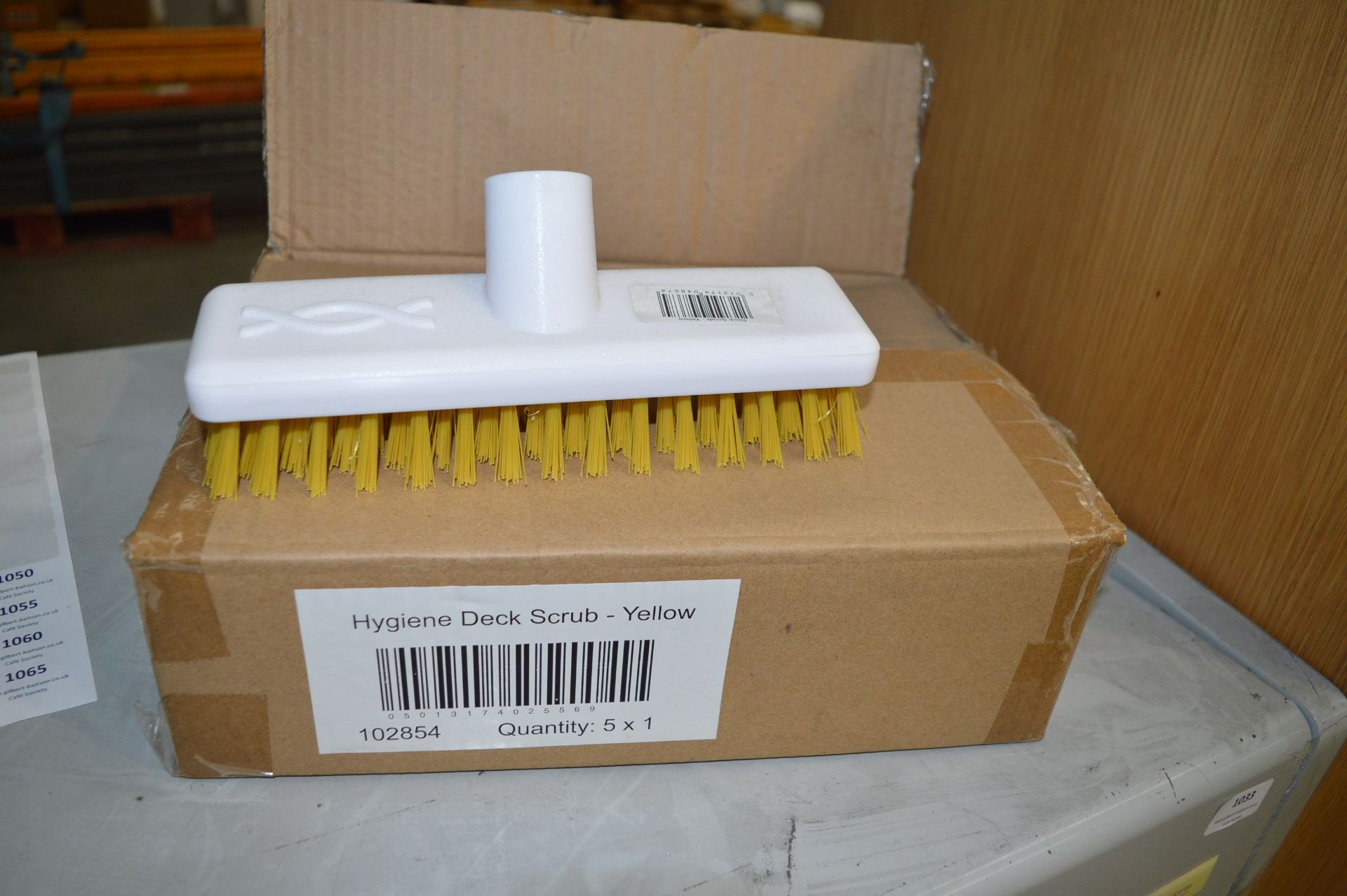 *Box of Five Hygiene Deck Scrub Heads (yellow)