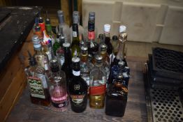 *Assorted Part Bottles of Spirits, Wines, and Liqueurs