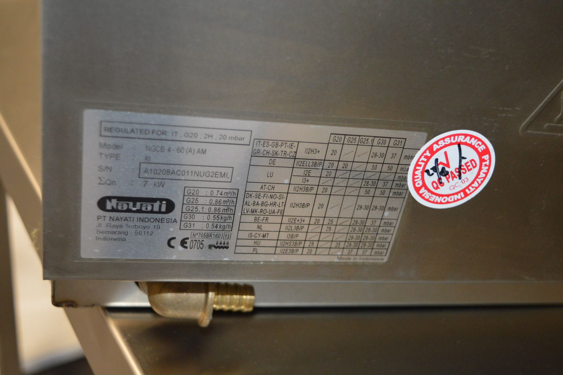*Nayati NGCB4-60 Gas Fired Chargrill (new & unused) - Image 2 of 2