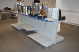 *Double Sided Gondola Shelving Unit Comprising Three 120cm Bays (360cm overall length