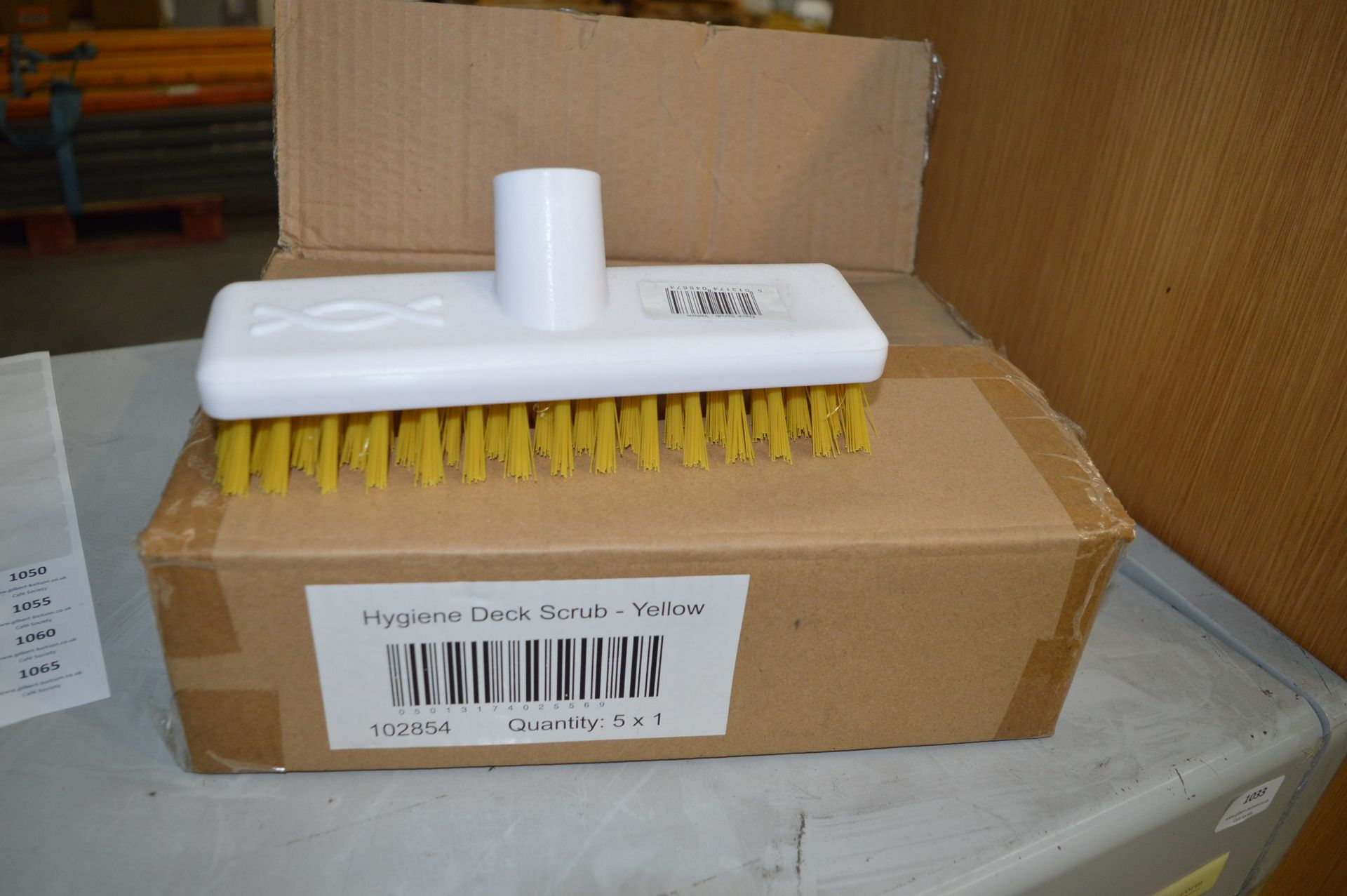 *Box of Five Hygiene Deck Scrub Heads (yellow)