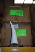 *Two Boxes of 60 White Plastic Drinking Horns