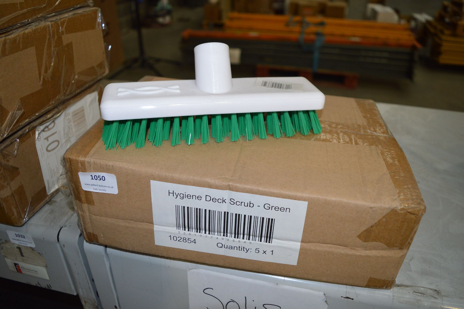 *Box of Five Hygiene Deck Scrub Heads (green)