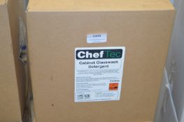 *2x 5L of Chef Tec Cabinet Glass Washer Detergent