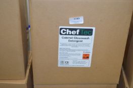 *2x 5L of Chef Tec Cabinet Glass Washer Detergent