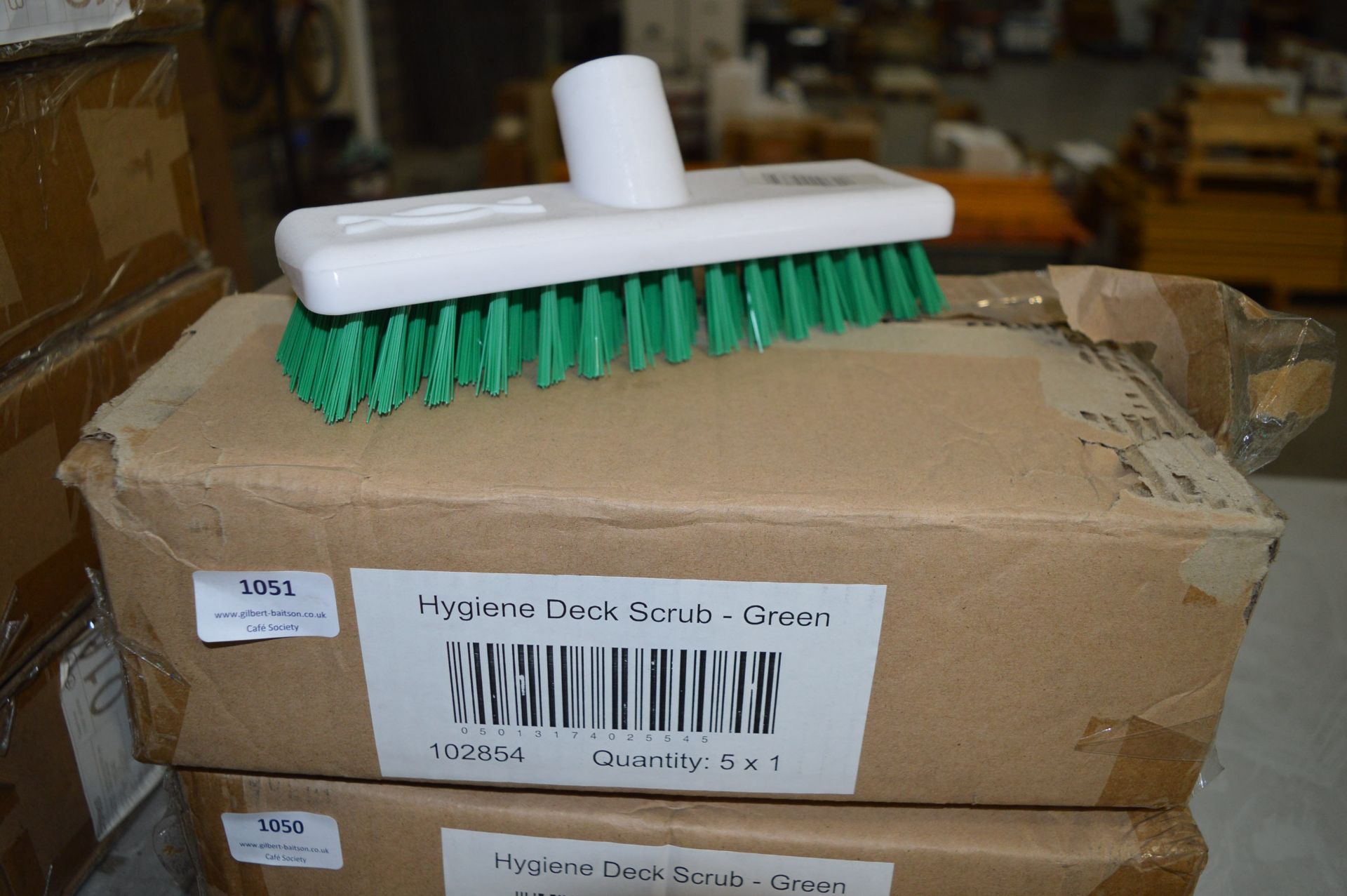 *Box of Four Hygiene Deck Scrub Heads (green)