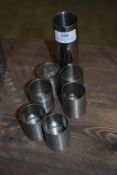 *Six Stainless Steel Spirit Measures and One Wine Measure