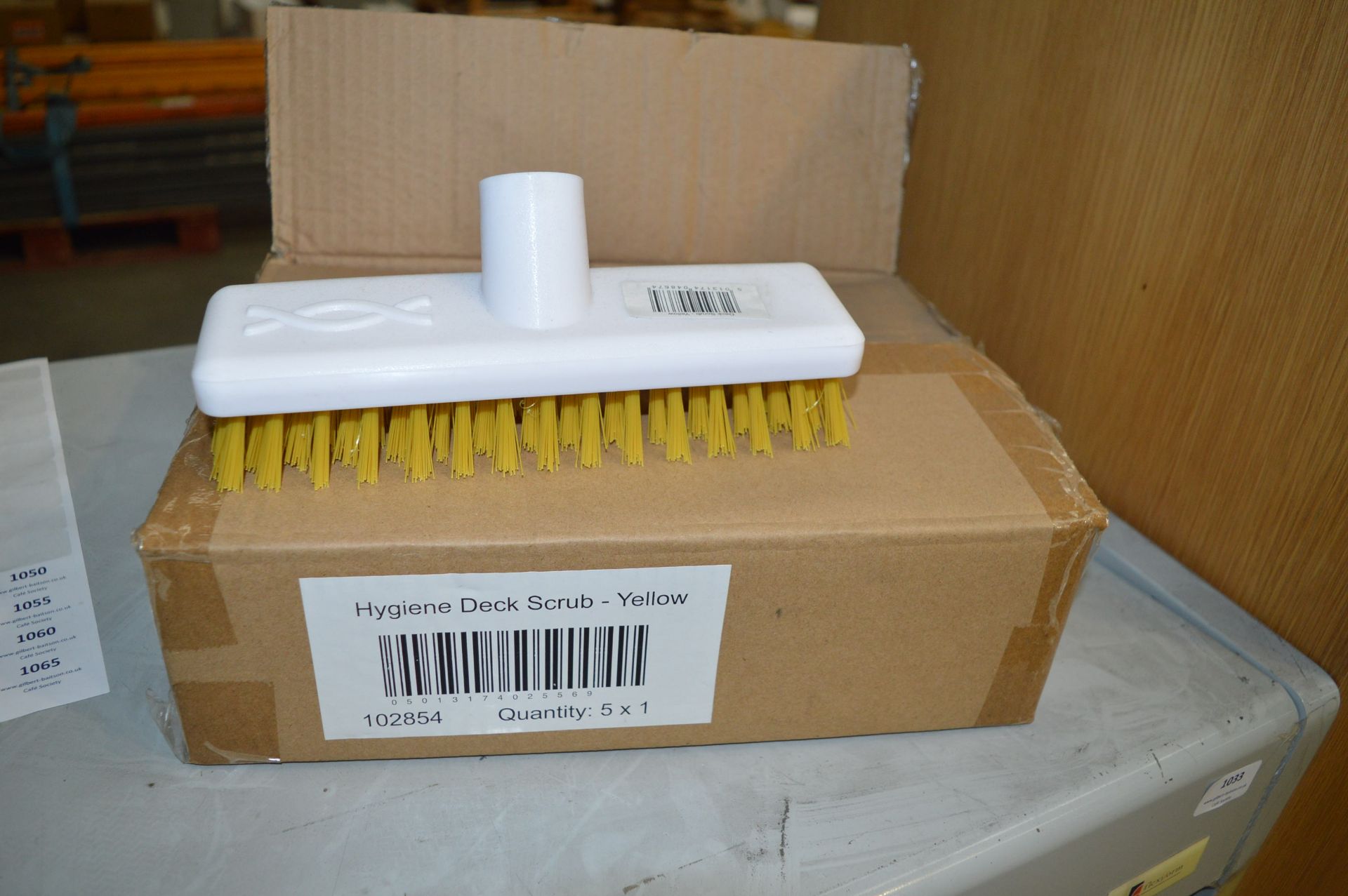 *Box of Five Hygiene Deck Scrub Heads (yellow)