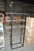 *Steel & Perspex Contemporary Style Shelving Unit