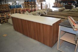 *Corian Top Serving Counter on Wheels