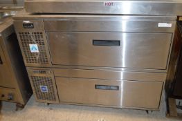 *Adande Stainless Steel Two Drawer Chiller