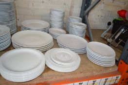 *~80 Assorted White Plates