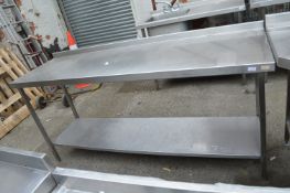 Stainless Steel Preparation Table with Undershelf