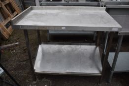 *Stainless Steel Corner Prep Tables ~110x65cm x 97c