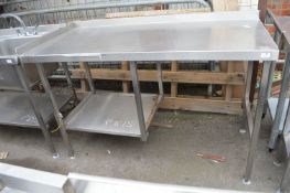 *Stainless Steel Preparation Table with Upstand to