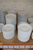 *100+ Assorted White Plates