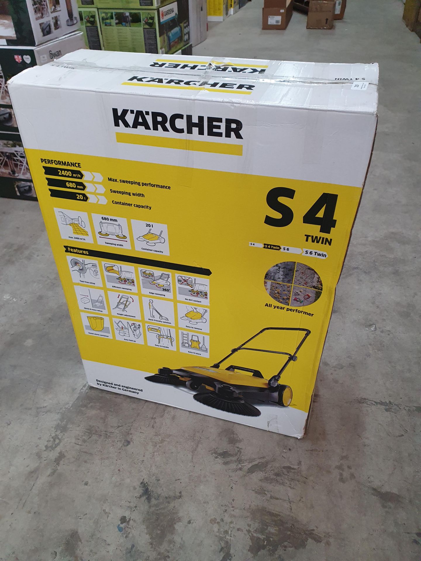 * Karcher S4 twin push sweeper RRP £150 - Image 2 of 2